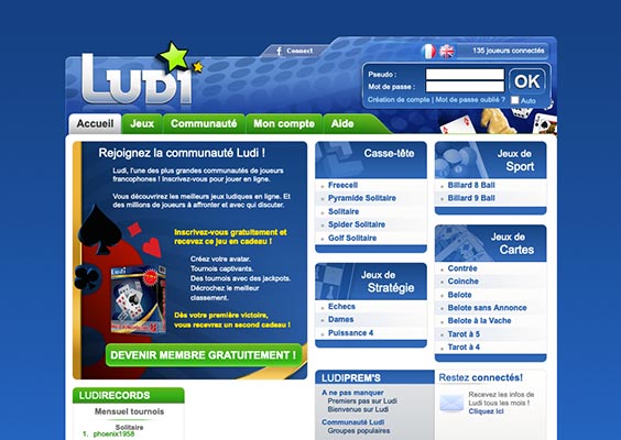 La plateforme de jeux Ludi.com